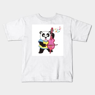 Panda Loves Music Kids T-Shirt